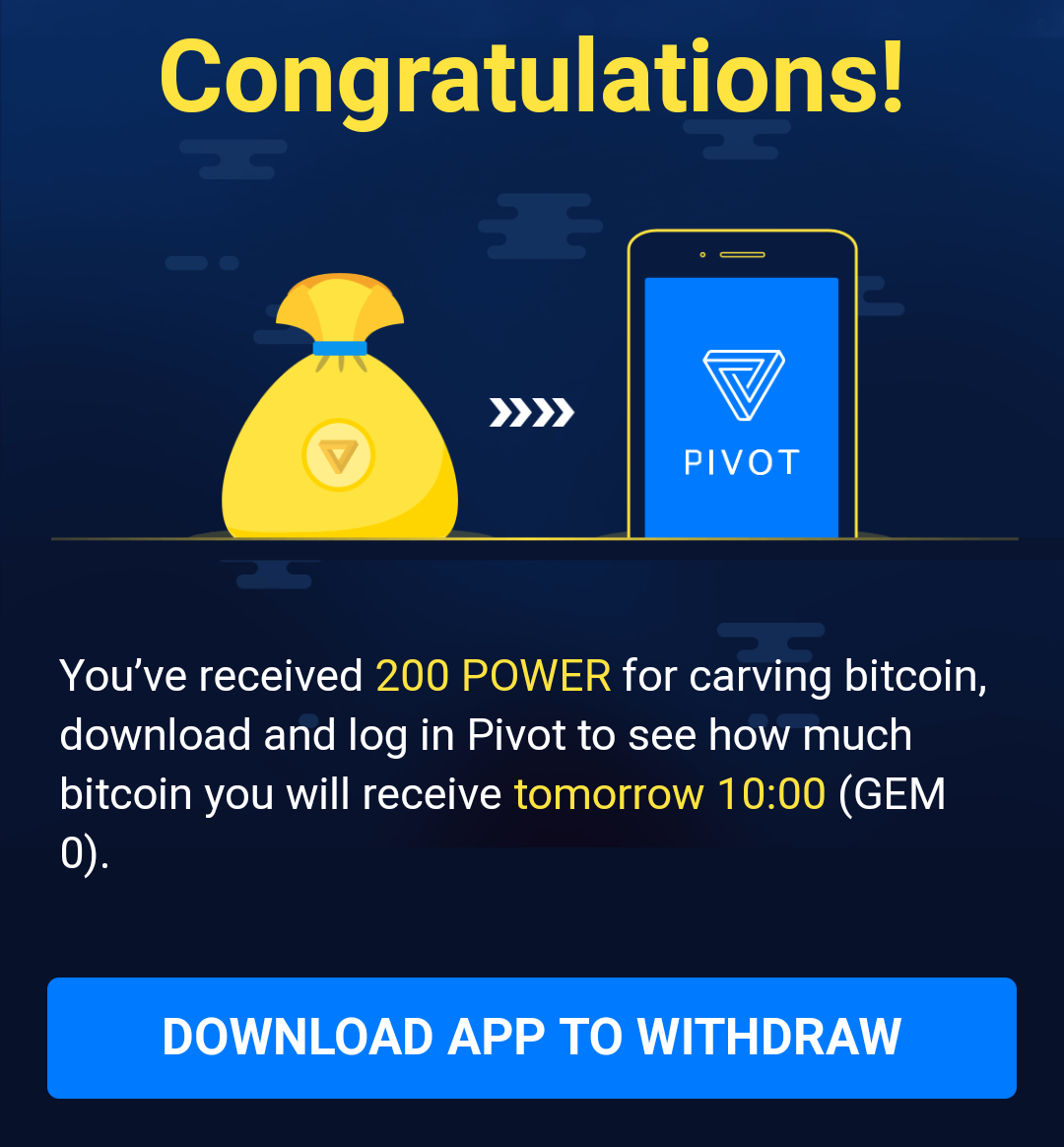 How To Earn Free !   Bitcoin Btc With Pivot - 